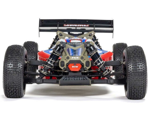 red and blue 1/8 TLR TUNED TYPHON 6S 4X4 BLX Buggy RTR - Cars - view 6