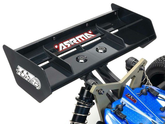 red and blue 1/8 TLR TUNED TYPHON 6S 4X4 BLX Buggy RTR - Cars - view 21