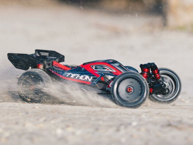 red and grey 1/8 TYPHON 6S 4X4 BLX Buggy RTR - Cars - view 4