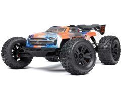 orange and blue 1/8 KRATON 6S V6 4X4 BLX Speed Monster Truck RTR