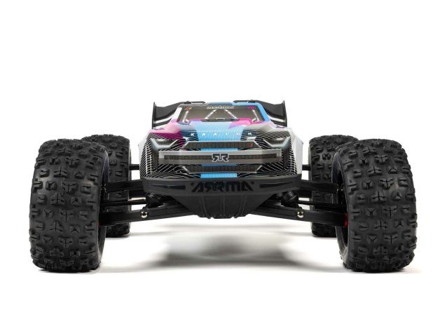 pink and blue 1/8 KRATON 6S V6 4X4 BLX Speed Monster Truck RTR - Cars - view 3