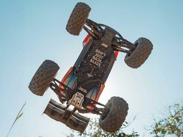 pink and blue 1/8 KRATON 6S V6 4X4 BLX Speed Monster Truck RTR - Cars - view 20