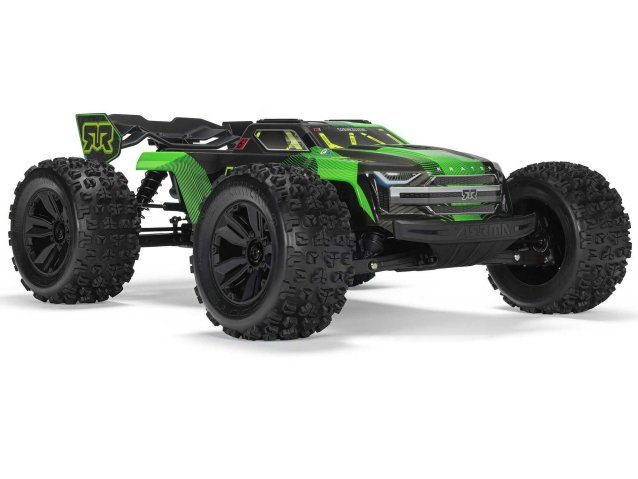 black and green 1/8 KRATON 6S V6 4X4 BLX Speed Monster Truck RTR - Cars - view 3