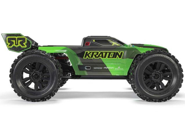 black and green 1/8 KRATON 6S V6 4X4 BLX Speed Monster Truck RTR - Cars - view 5