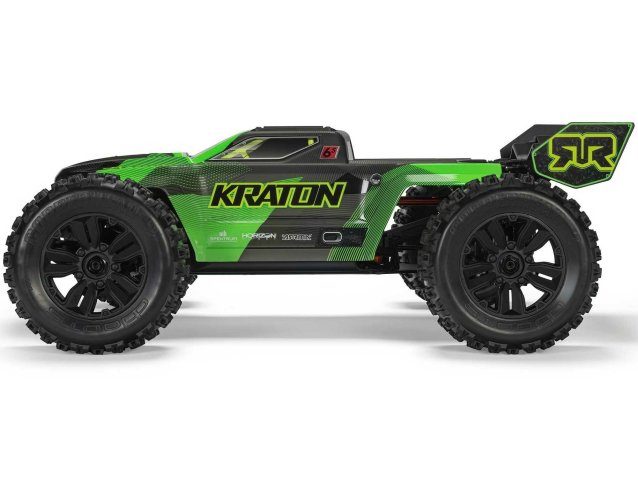 black and green 1/8 KRATON 6S V6 4X4 BLX Speed Monster Truck RTR - Cars - view 7