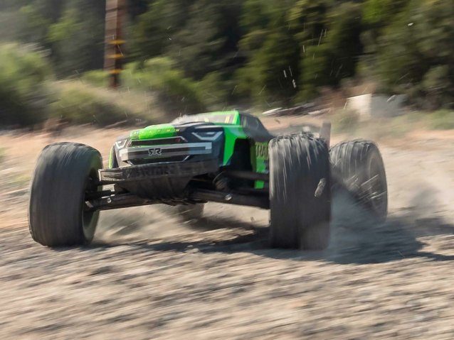 black and green 1/8 KRATON 6S V6 4X4 BLX Speed Monster Truck RTR - Cars - view 23