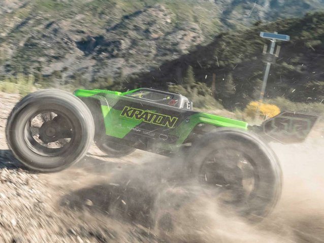 black and green 1/8 KRATON 6S V6 4X4 BLX Speed Monster Truck RTR - Cars - view 20