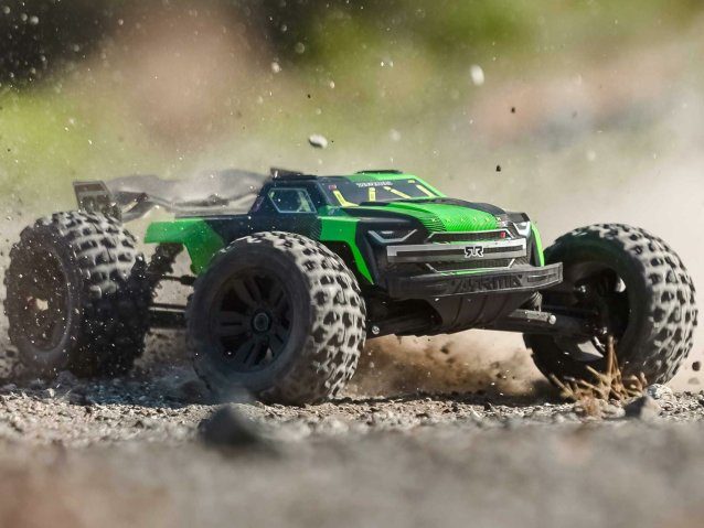 black and green 1/8 KRATON 6S V6 4X4 BLX Speed Monster Truck RTR - Cars - view 22