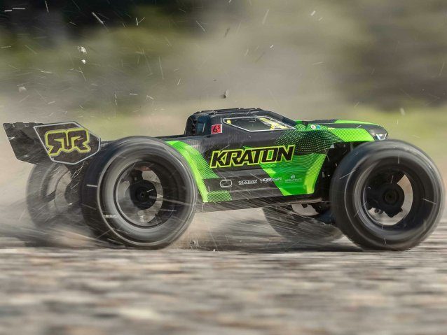 black and green 1/8 KRATON 6S V6 4X4 BLX Speed Monster Truck RTR - Cars - view 24