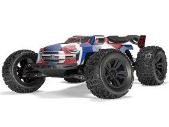 blue and red 1/8 KRATON 6S V6 4X4 BLX Speed Monster Truck RTR