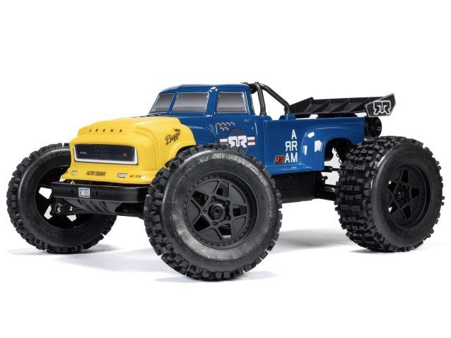 blue 1/8 NOTORIOUS 6S V6 4X4 BLX Stunt Truck RTR - Cars