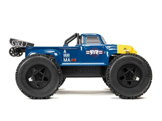 blue 1/8 NOTORIOUS 6S V6 4X4 BLX Stunt Truck RTR - Cars - view 4
