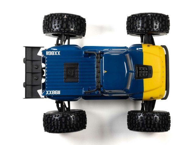 blue 1/8 NOTORIOUS 6S V6 4X4 BLX Stunt Truck RTR - Cars - view 6