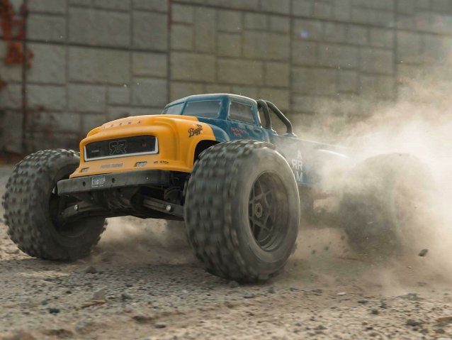 blue 1/8 NOTORIOUS 6S V6 4X4 BLX Stunt Truck RTR - Cars - view 19