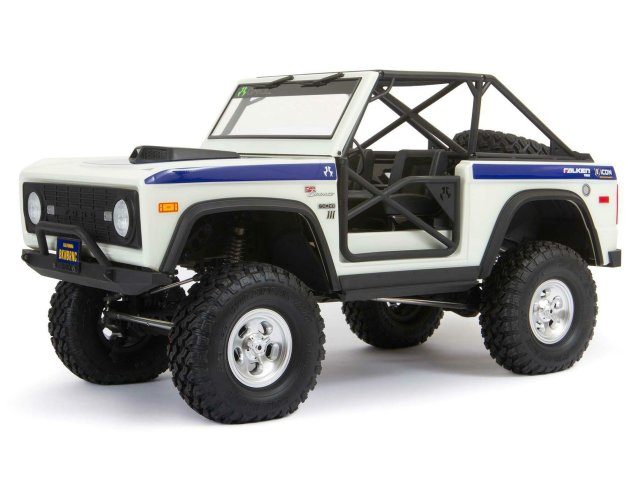 white 1/10 SCX10 III Early Ford Bronco 4WD Rock Crawler RTR - Cars