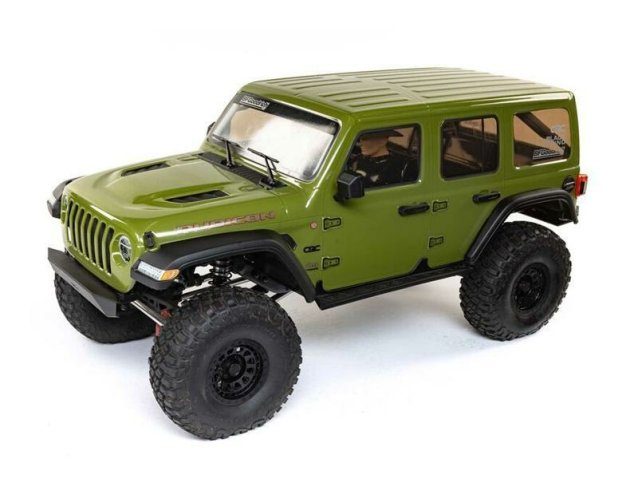 GREEN 1/6 SCX6 Jeep JLU Wrangler 4WD Rock Crawler RTR - Cars