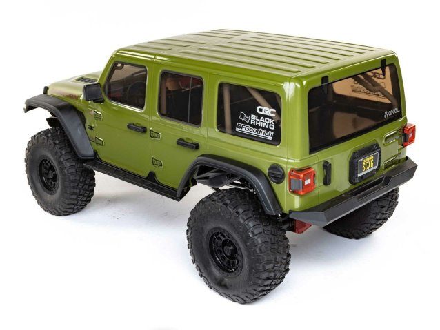 GREEN 1/6 SCX6 Jeep JLU Wrangler 4WD Rock Crawler RTR - Cars - view 7