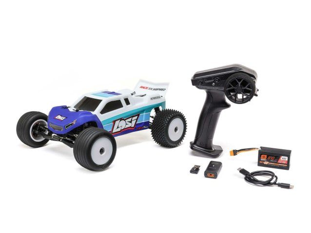 BLUE 1/18 Mini-T 2.0 V2 2WD Stadium Truck Brushless RTR - Cars - view 9