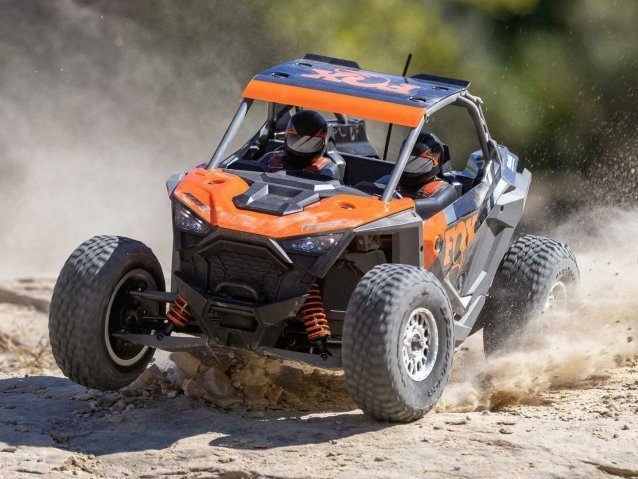 ORANGE AND BLACK 1/10 POLARIS RZR Rey 4WD Utility Terrain Vehicle RTR FOX - Cars - view 23