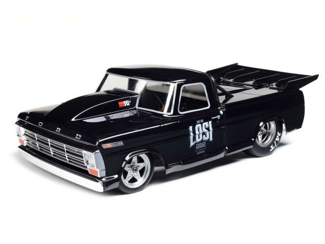 black 1/10 22S 2WD 68 F100 22S Drag Truck RTR Losi Garage - Cars