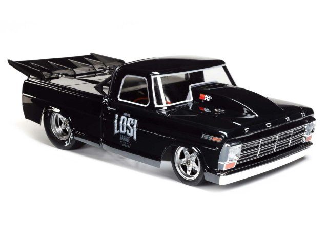 black 1/10 22S 2WD 68 F100 22S Drag Truck RTR Losi Garage - Cars - view 7