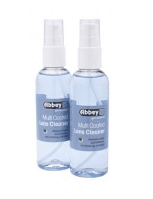 Abbey Multi Coated Lens Cleaner (100ml - Spray Bottle) - Airsoft Eye Protection