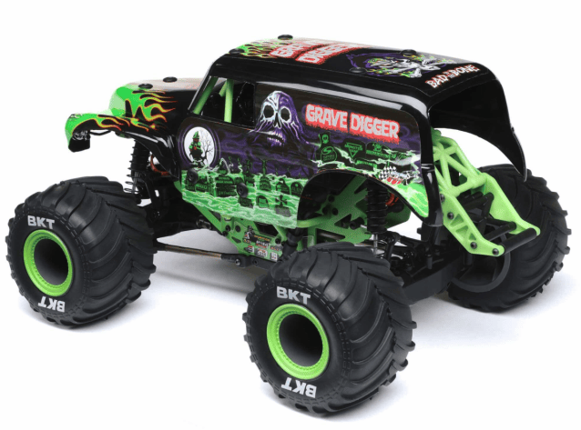 LOSI 1/18 Mini LMT 4WD Brushed Monster Truck RTR Grave Digger - Cars - view 2