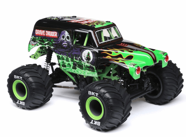 LOSI 1/18 Mini LMT 4WD Brushed Monster Truck RTR Grave Digger - Cars - view 6