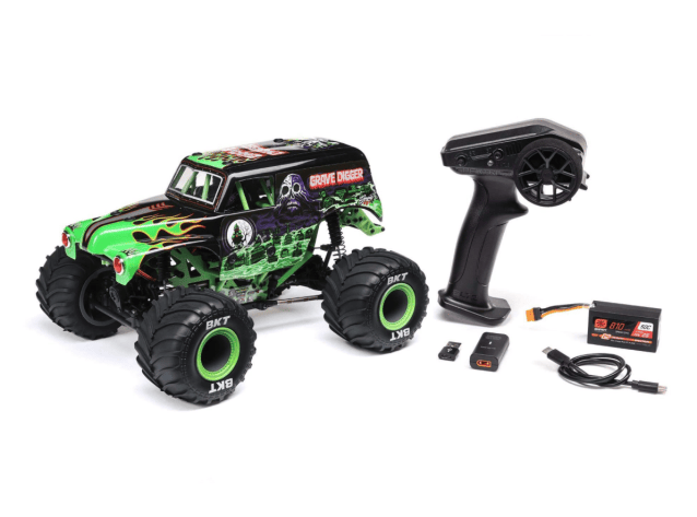 LOSI 1/18 Mini LMT 4WD Brushed Monster Truck RTR Grave Digger - Cars - view 4