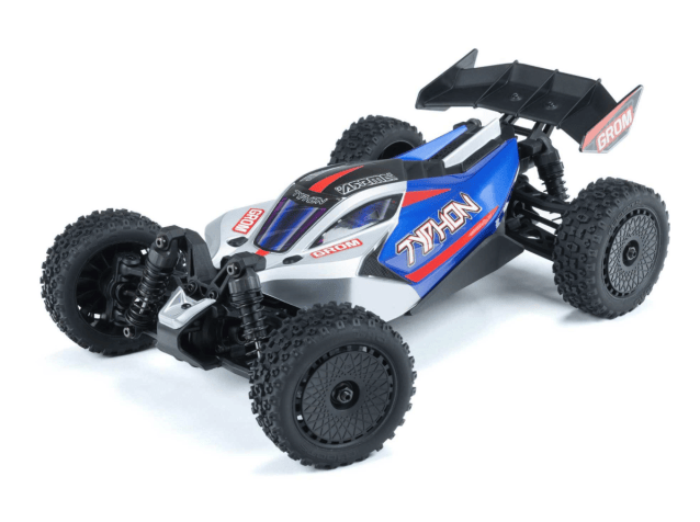 ARRMA 1/14 TYPHON GROM MEGA 4X4 Buggy with Battery & Charger Blue - Cars