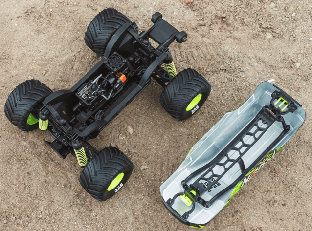 yellow ARRMA 1/16 GORGON GROM 4X4 brushed RTR Monster Truck - Cars - view 4