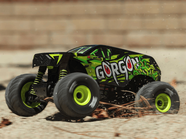 yellow ARRMA 1/16 GORGON GROM 4X4 brushed RTR Monster Truck - Cars - view 10