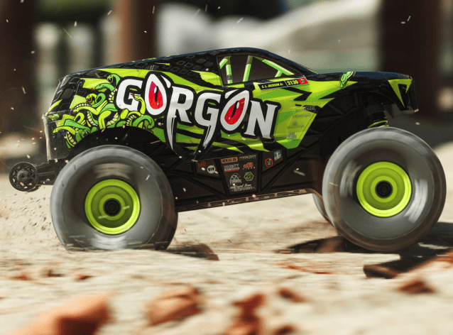 yellow ARRMA 1/16 GORGON GROM 4X4 brushed RTR Monster Truck - Cars - view 12