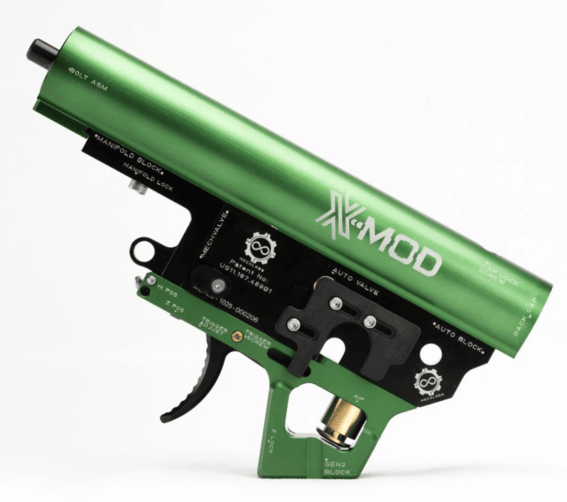 MechLabs XX-Mod Fully Mechanical HPA Engine - Green - Airsoft HPA Engines