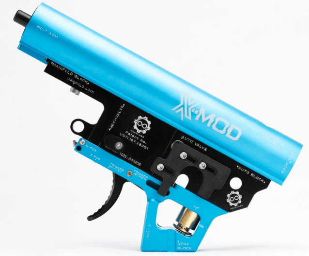 MechLabs XX-Mod Fully Mechanical HPA Engine - Teal - Airsoft HPA Engines - view 3