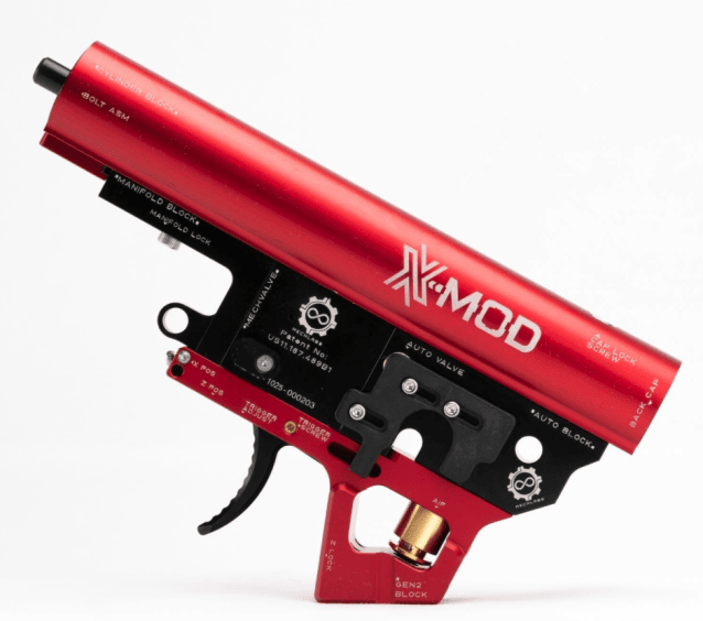 MechLabs XX-Mod Fully Mechanical HPA Engine - Red - Airsoft HPA Engines - view 4