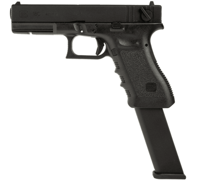 Umarex Glock G18c GEN3 Gas Blowback Pistol (by VFC - Extended Magazine - Black) - Airsoft G Series / EU Series