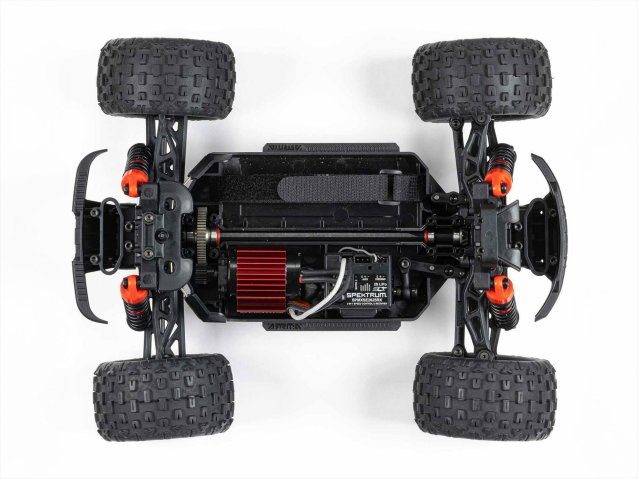 red 1/18 GRANITE GROM MEGA 4X4 MT with Battery & Charger - Cars - view 2