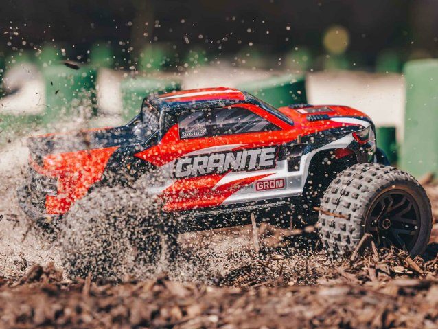red 1/18 GRANITE GROM MEGA 4X4 MT with Battery & Charger - Cars - view 9