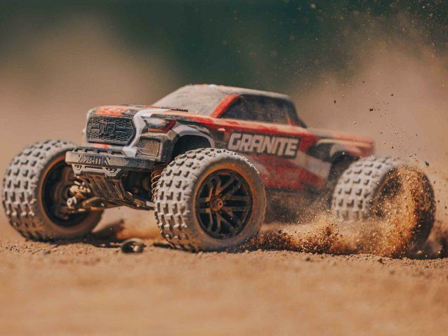 red 1/18 GRANITE GROM MEGA 4X4 MT with Battery & Charger - Cars - view 12
