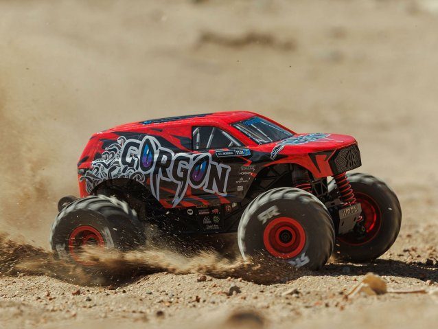 red ARRMA 1/16 GORGON GROM 4X4 brushed RTR Monster Truck - Cars - view 17