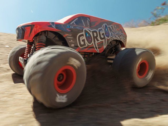 red ARRMA 1/16 GORGON GROM 4X4 brushed RTR Monster Truck - Cars - view 19