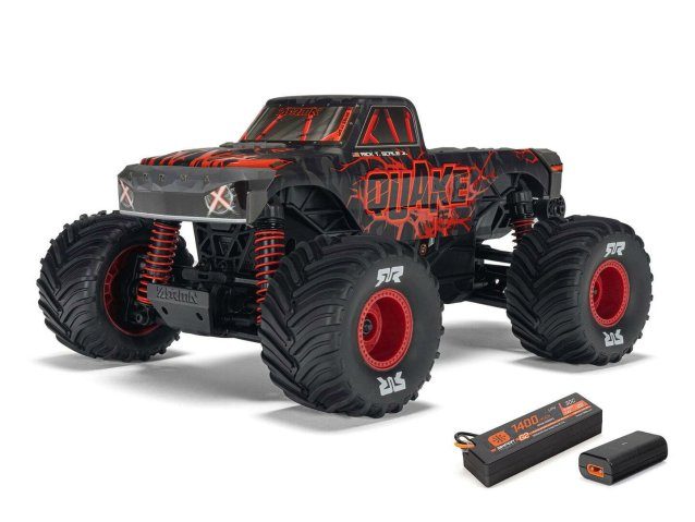 red 1/16 QUAKE GROM 4X4 RTR Monster Truck - Cars