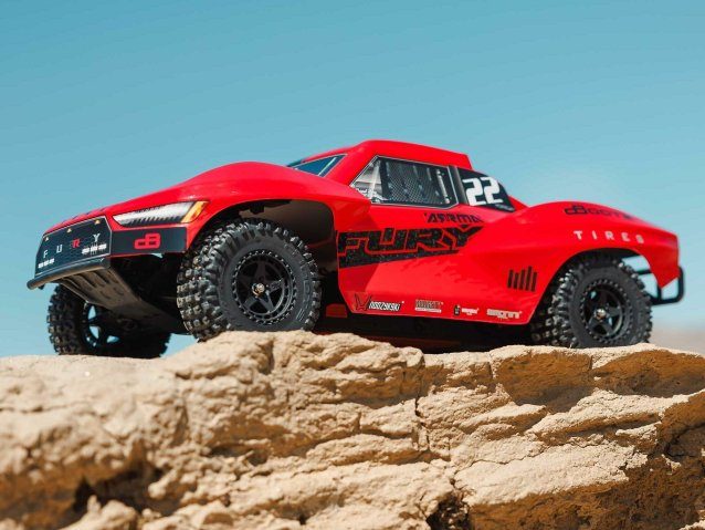 RED 1/10 FURY MEGA 550 4X2 SCT WITH BATTERY AND CHARGER - Cars - view 12