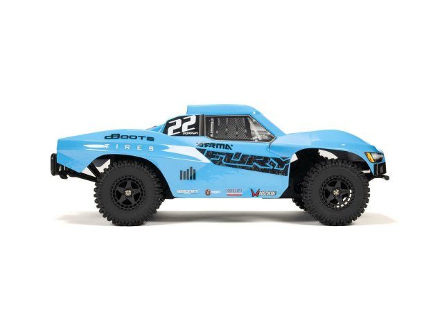 BLUE 1/10 FURY MEGA 550 4X2 SCT WITH BATTERY AND CHARGER - Cars - view 4