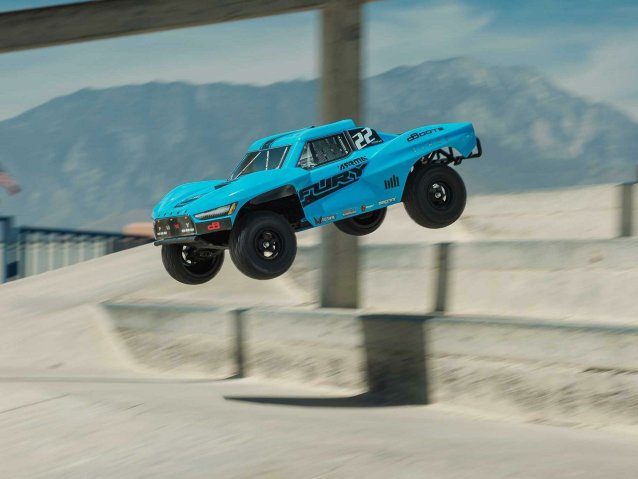 BLUE 1/10 FURY MEGA 550 4X2 SCT WITH BATTERY AND CHARGER - Cars - view 16
