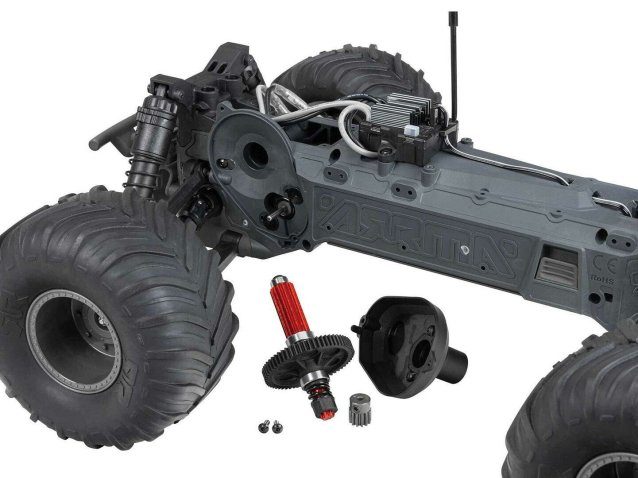 GUN METAL 1/10 GORGON MEGA 550 2WD MT RTA Kit WITH BATTERY AND CHARGER - Cars - view 6
