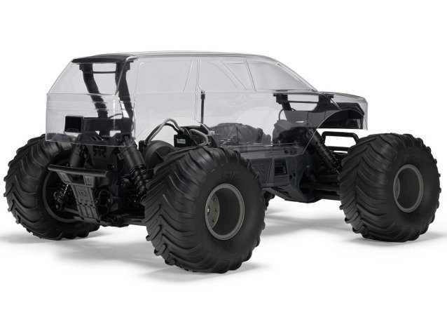 CLEAR 1/10 GORGON 2WD RTA Kit Brushed Monster Truck WITH BATTERY AND CHARGER - Cars - view 4