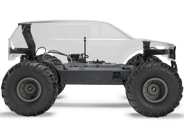 CLEAR 1/10 GORGON 2WD RTA Kit Brushed Monster Truck WITH BATTERY AND CHARGER - Cars - view 6