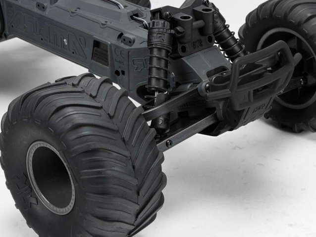 CLEAR 1/10 GORGON 2WD RTA Kit Brushed Monster Truck WITH BATTERY AND CHARGER - Cars - view 12